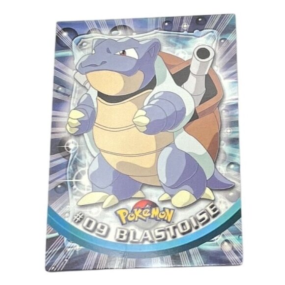 Blastoise Pokemon Card Topps #09 TV Animation Edition Series Green Logo - Picture 1 of 5
